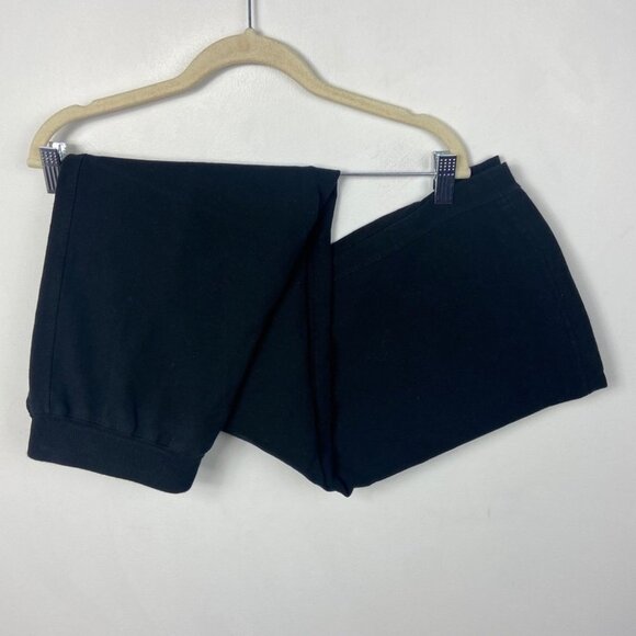 Roots Active Black Wide Leg Pants Medium Track Pants Sweatpant High Rise Legging - Picture 15 of 15